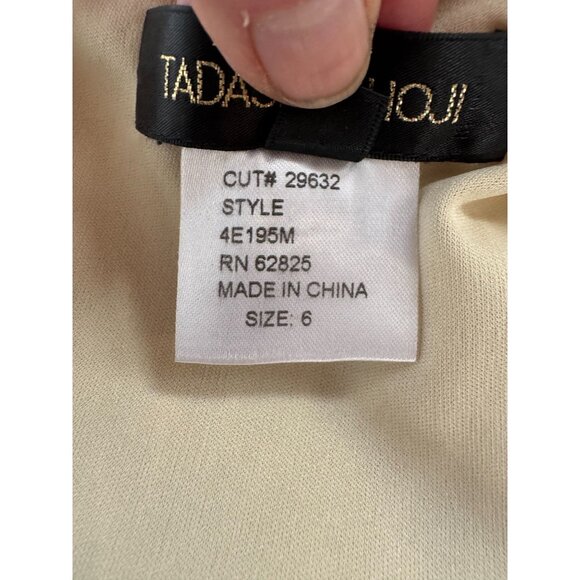 Tadashi Shoji Gold Sequin & Bead Embellished Sleeveless Dress Size 6 NWT - Picture 5 of 16